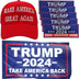 MAGA Hat Trump 2024 Hat Set, Donald Trump 45-47 Make America Great Again MAGA Hat, Take America Back Flag and 5Pcs Trump Stickers, Camo Embroidered Adjustable Baseball Cap