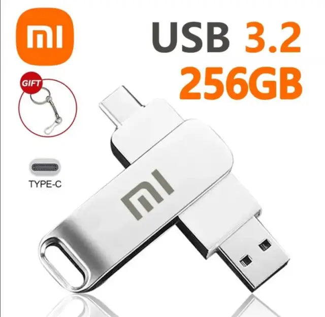 Xiaomi-USB 3.0 Tipo-C Unidade Flash de Alta Velocidade, 16TB, 8TB, Disco U, Pen Drive, Portátil, SSD, 1TB, 2TB, Laptop, Computador