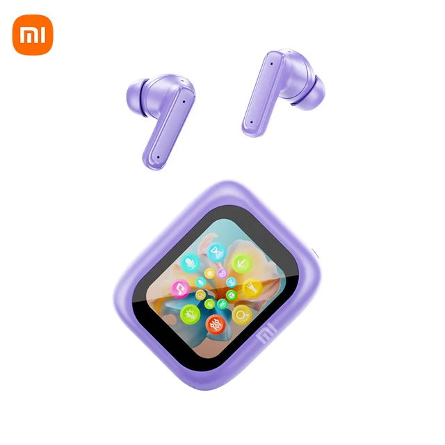 XIAOMI-E18 ANC Earbuds sem fio com microfone, fones de ouvido touch screen, enc, redução de ruído, headset esportivo, bluetooth 5.4, novo, completo