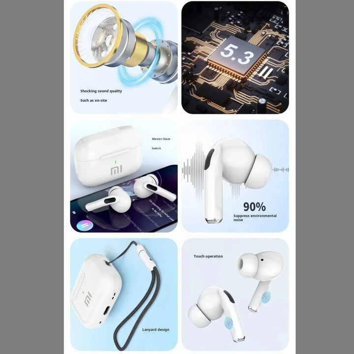 XIAOMI-MIJIA A7 Fones De Ouvido Bluetooth com Microfone, Auscultadores Sem Fio Impermeável, HiFi Sports Earbud, Cancelamento de Ruído, ENC, Original